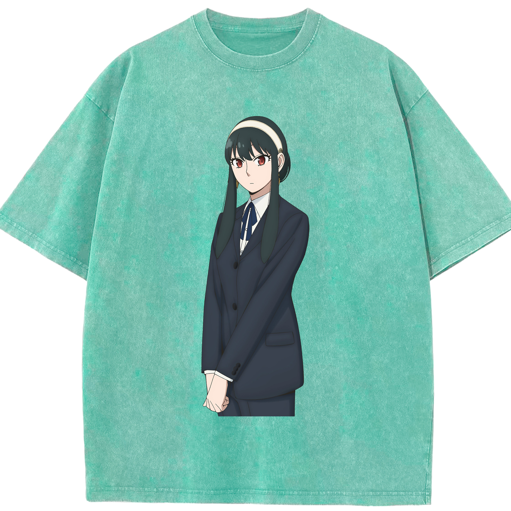（画像用） SPY×FAMILY间谍家家酒 綿100% ヴィンテージ風 半袖Tシャツ（フロントプリント）